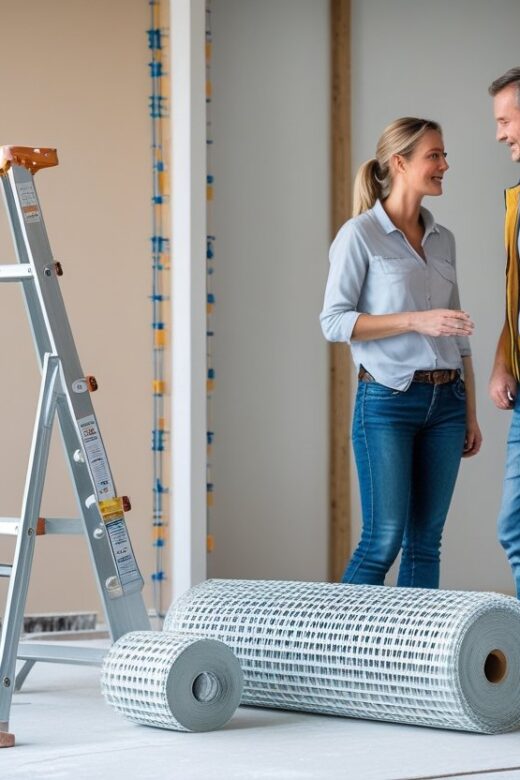 Sådan vælger du den rette stige og armeringsnet til puds løsninger